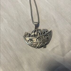 925 Silver Noah's Ark Pendant Necklace